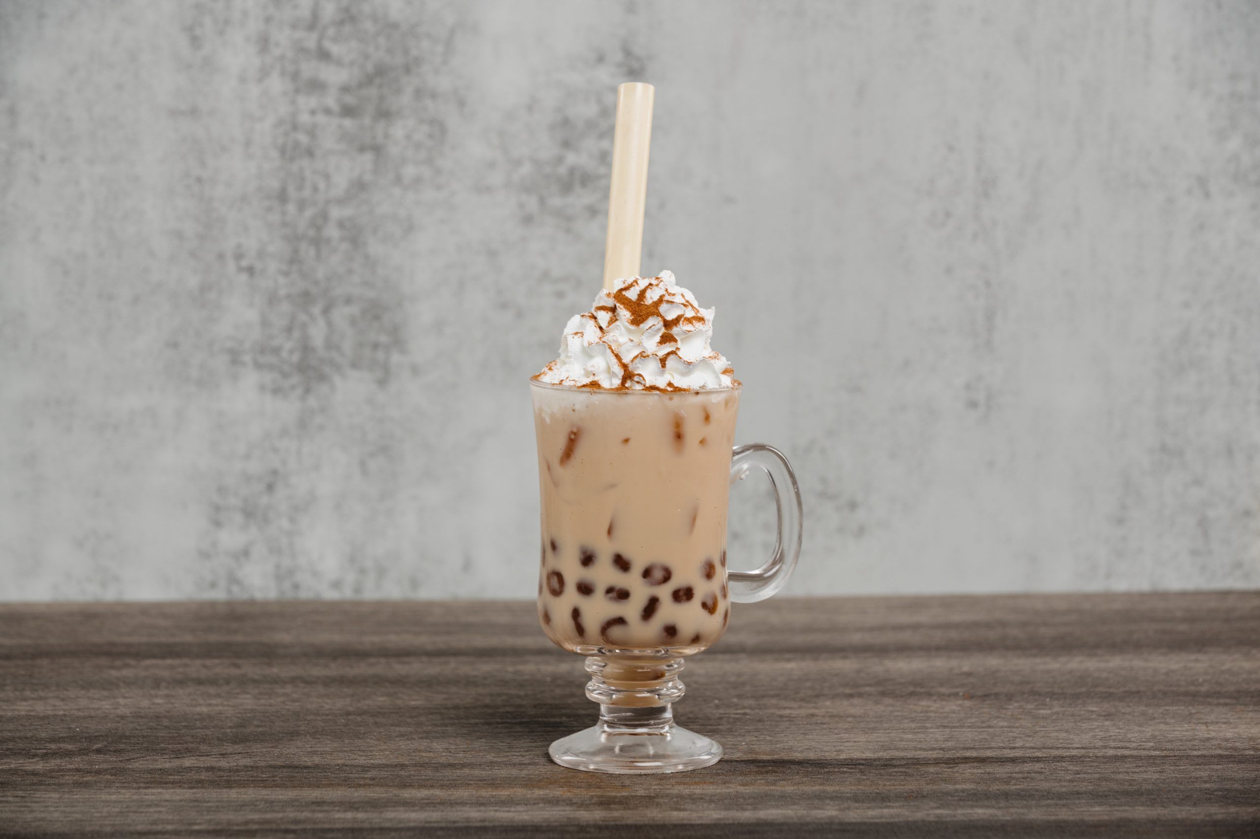 Bourbon Chocolate Milk with Boozy Boba