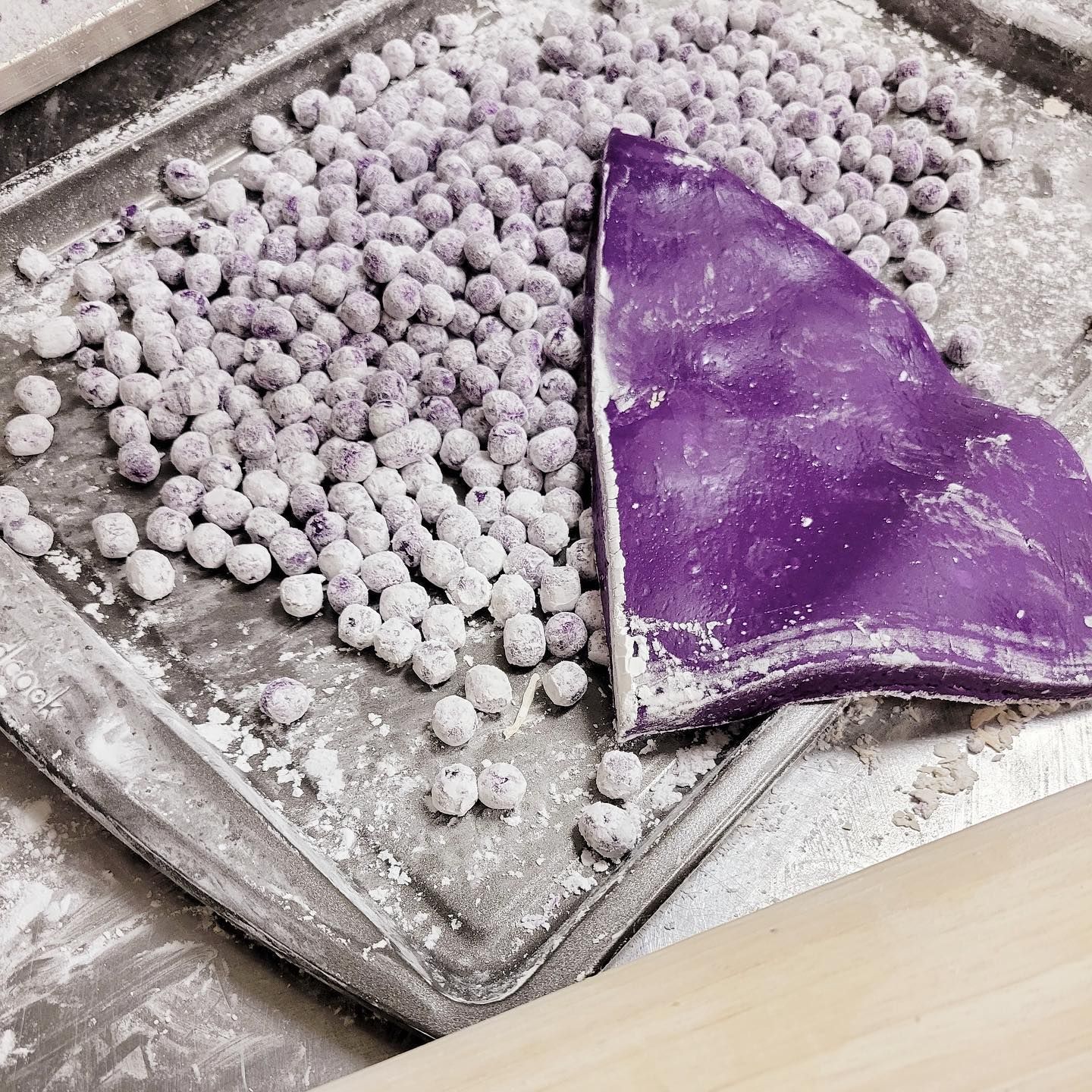 all natural flavored Ube Boba pearls