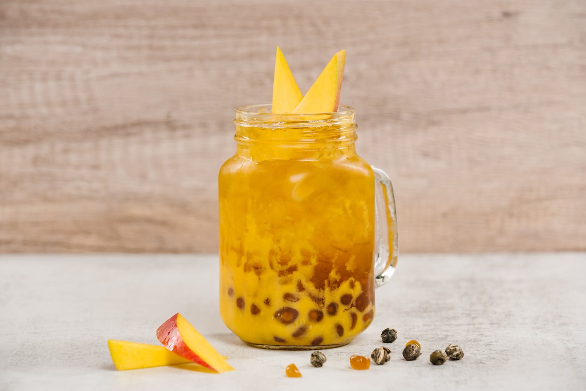 Jasmine Green Tea Mango Boba